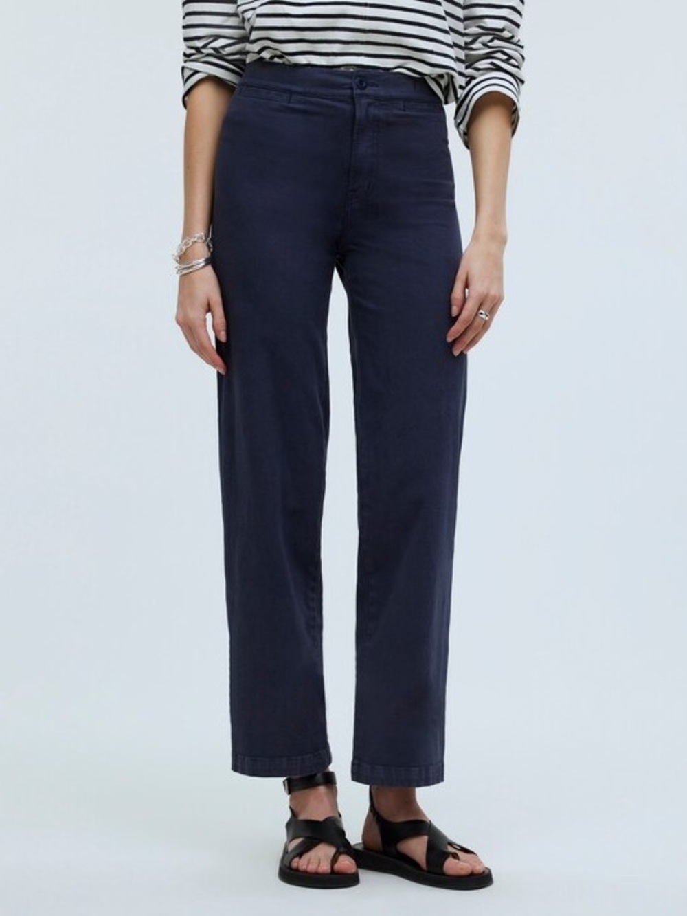 Madewell Emmett Wide Leg Crop Pant - Picture 2 of 8